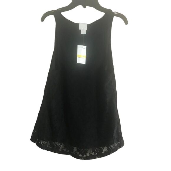 NWT self-esteem size medium black lace tank - Picture 3 of 8